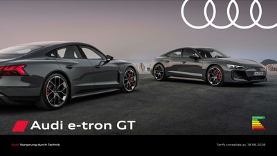 Audi e-tron GT Tarifs