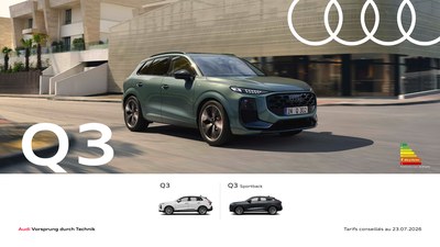 Audi Q3 Tarifs