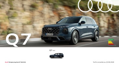 Audi Q7 Tarifs