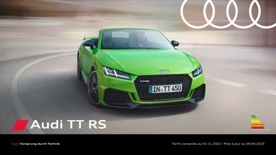 Audi TT Tarifs