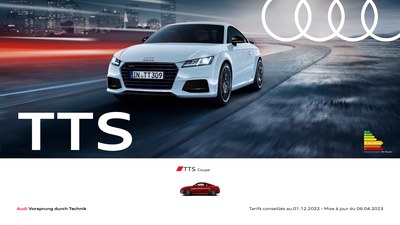 Audi TT TTS Tarifs