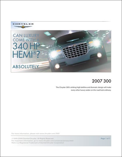 Chrysler 300 2004 - 2010