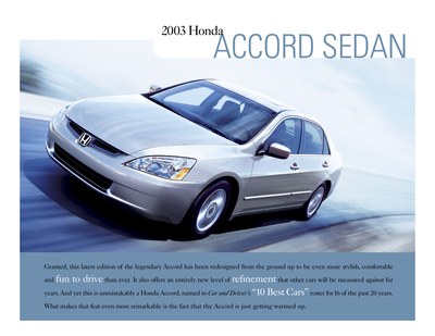 Honda Accord 2 Fiche technique