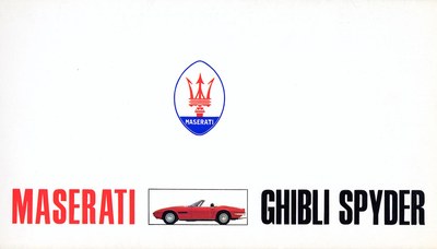 Maserati Ghibli spyder AM115 1967 - 1973