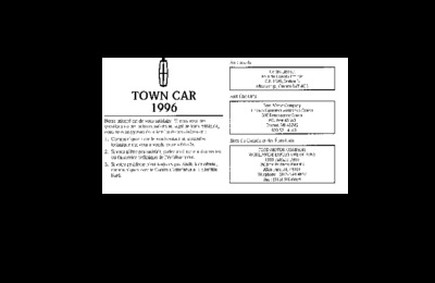 NILINCOLNTOWNCAR198996