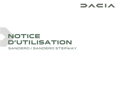 Notice Dacia Sandero