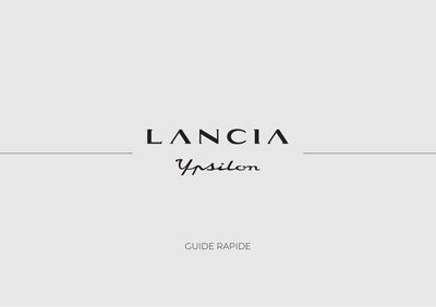 Notice Lancia Ypsilon